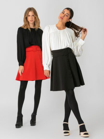 Sour/lou/lou Μαύρη ψηλόμεση φούστα
