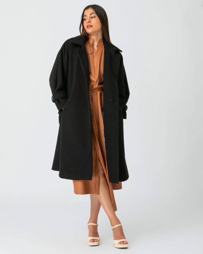 Γυναικείο παλτό μαύρο N2110