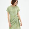 Φόρεμα Mini Wrap Wave Print πράσινο Compania Fantastica