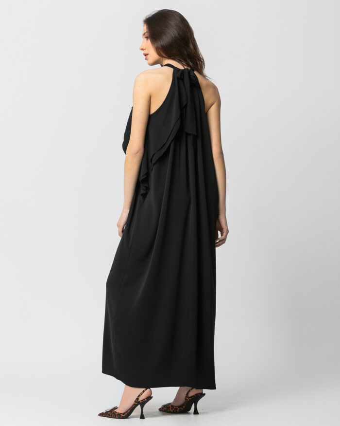 Μακρύ φόρεμα με βολάν N2110