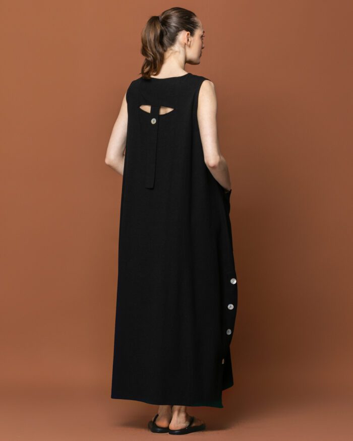 Μακρύ λινό φόρεμα N2110