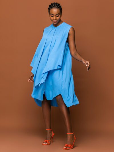 Midi σεμιζιέ φόρεμα σε 2 χρώματα N2110