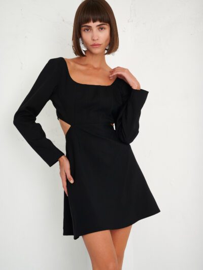 THE BUSTIER LONG SLEEVE DRESS Same old new