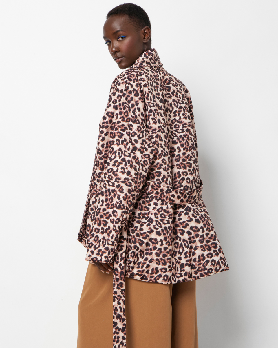Leopard Puffer μπουφάν N2110