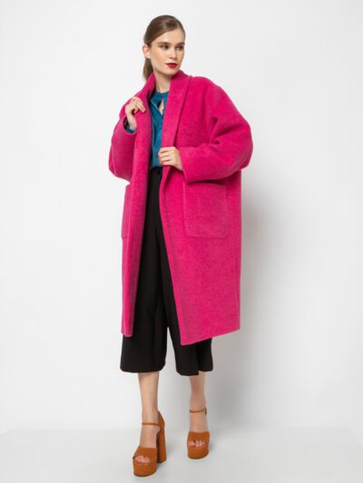 Midi παλτό με ζώνη σε 3 χρώματα Sour/lou/lou