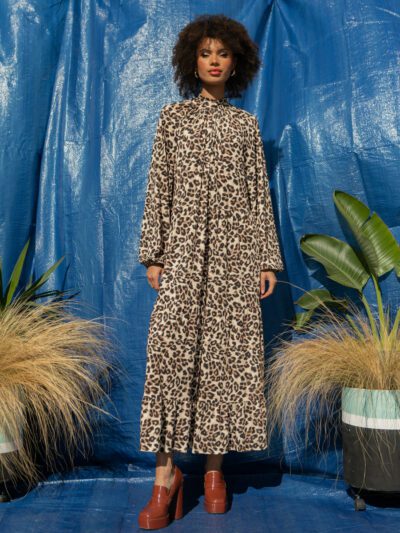 Μακρύ leopard φόρεμα Sour/lou/lou