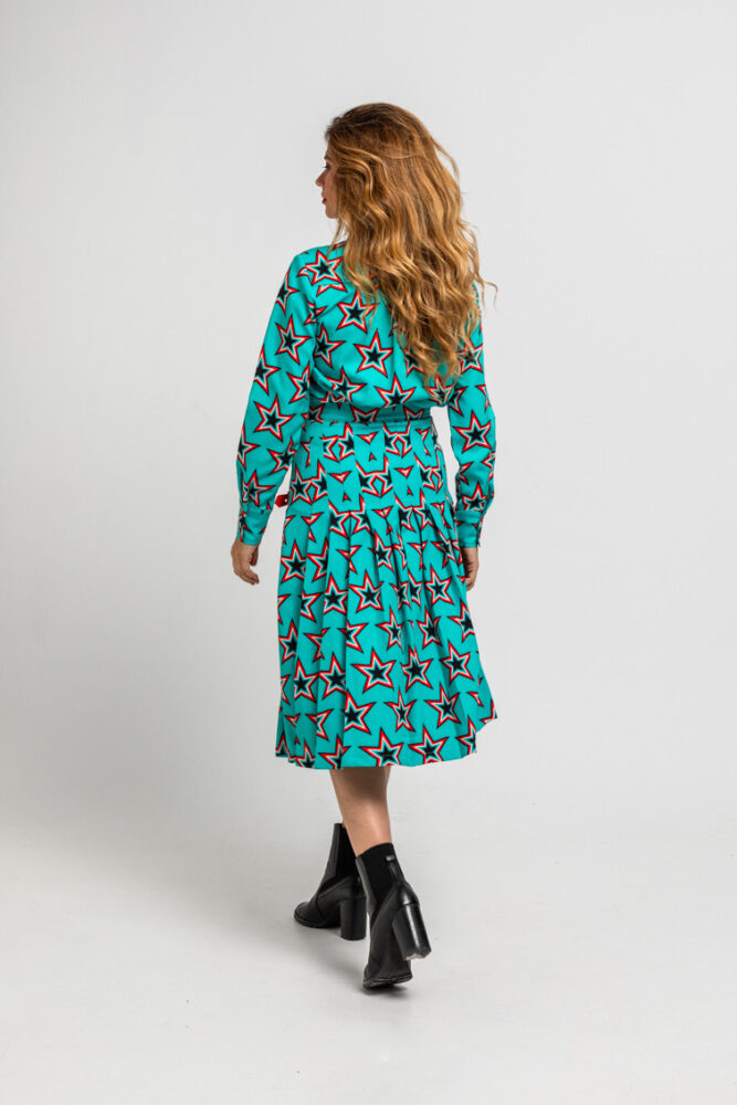 Starwoman Φούστα midi Bowie Star print LOLINA - Image 5