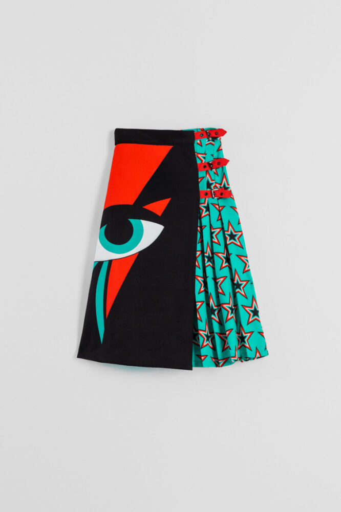 Starwoman Φούστα midi Bowie Star print LOLINA - Image 13