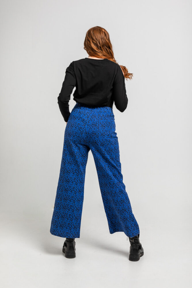 Caótica Παντελόνι μπλε με animal print LOLINA - Image 7