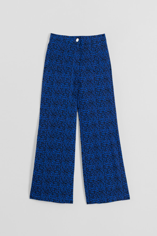Caótica Παντελόνι μπλε με animal print LOLINA - Image 10