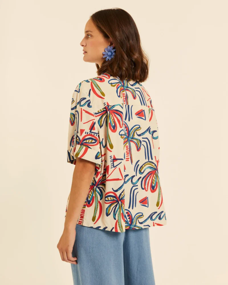 Πουκάμισο με Oasis print Pepaloves - Image 4