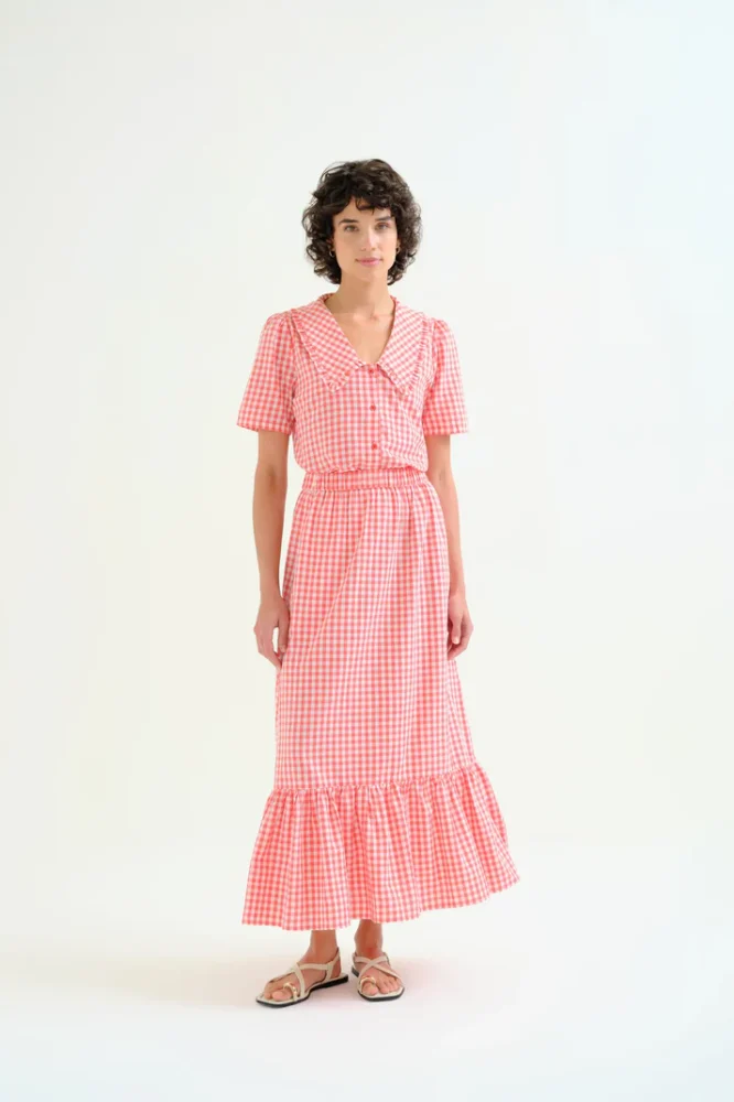 Κόκκινη καρό φούστα Compania Fantastica