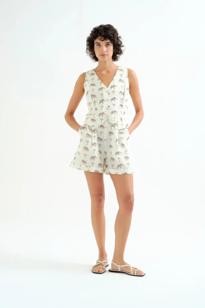 Σορτς elephant print Compania Fantastica