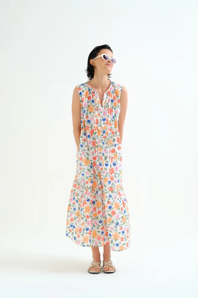 Μακρύ φόρεμα floral print COMPANIA FANTASTICA