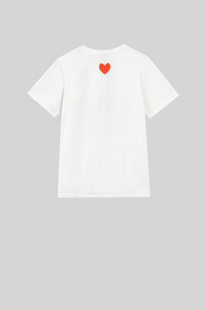 T-shirt λευκό More amor print LOLINA - Image 7