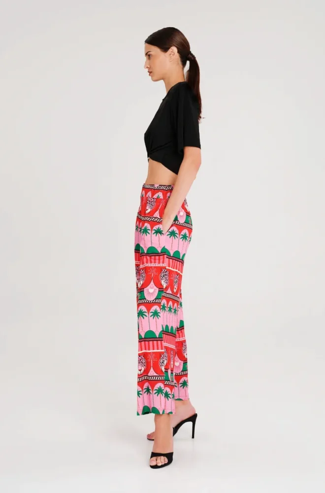 ENIGMA CROP ΤΟΠ - Black Tencel PEACE & CHAOS - Image 4