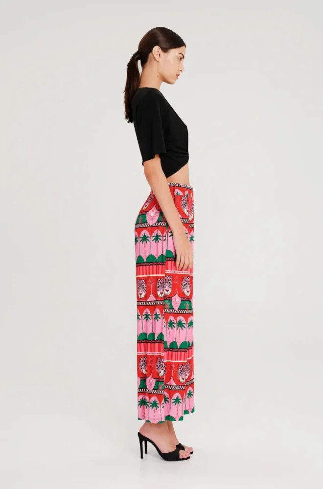 ENIGMA CROP ΤΟΠ - Black Tencel PEACE & CHAOS - Image 5