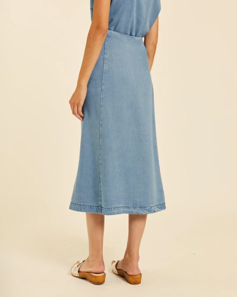 Denim midi φούστα Pepaloves - Image 4