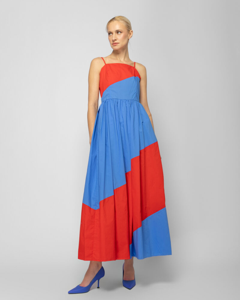 Φόρεμα two-tone Red & Blue Sour/lou/lou