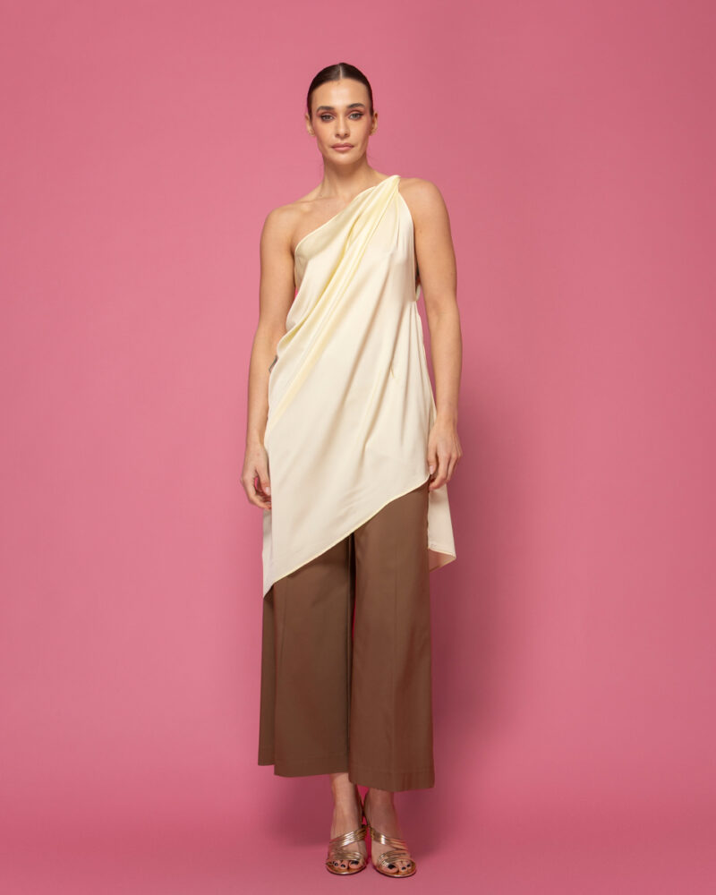 Silk touch top με έναν ώμο σε 2 χρώματα Sour/lou/lou - Image 7