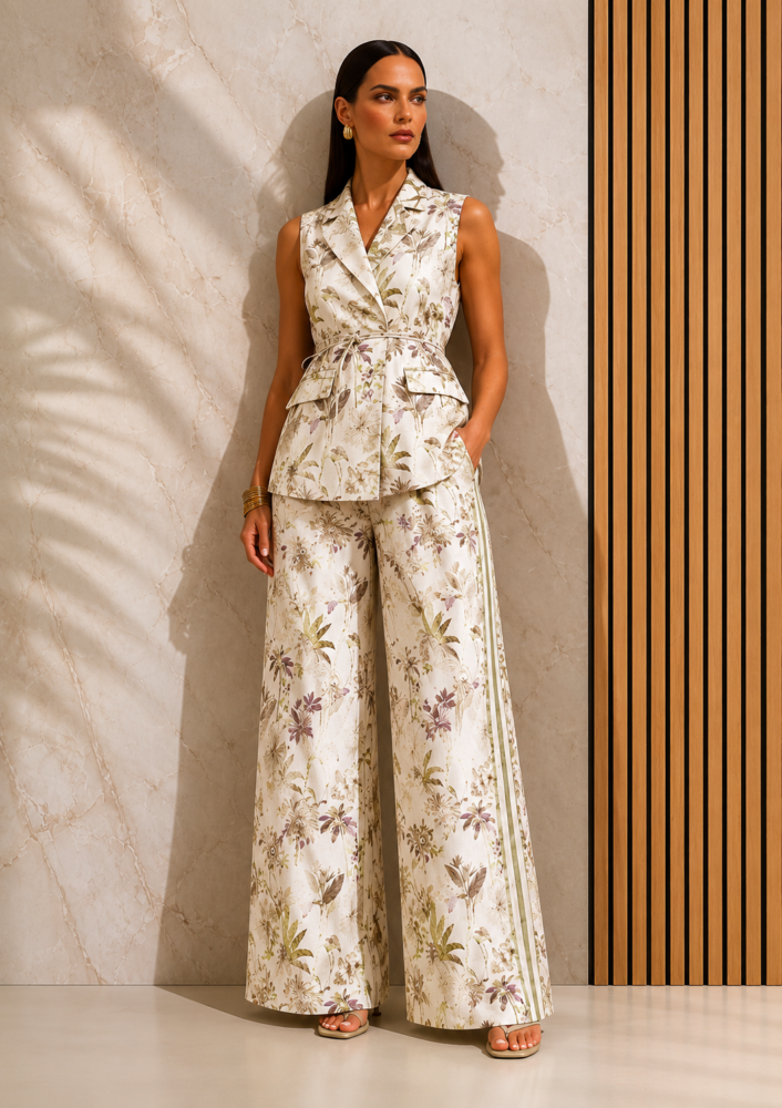 Γιλέκο με jungle print GΟA GOA