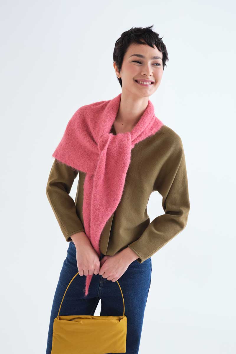 Ζακέτα Πλεκτή V-Neck olive Compania Fantastica - Image 5