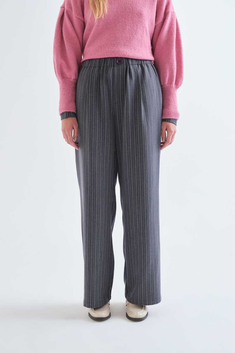 Παντελόνι Pinstripe γκρι Compania Fantastica - Image 5