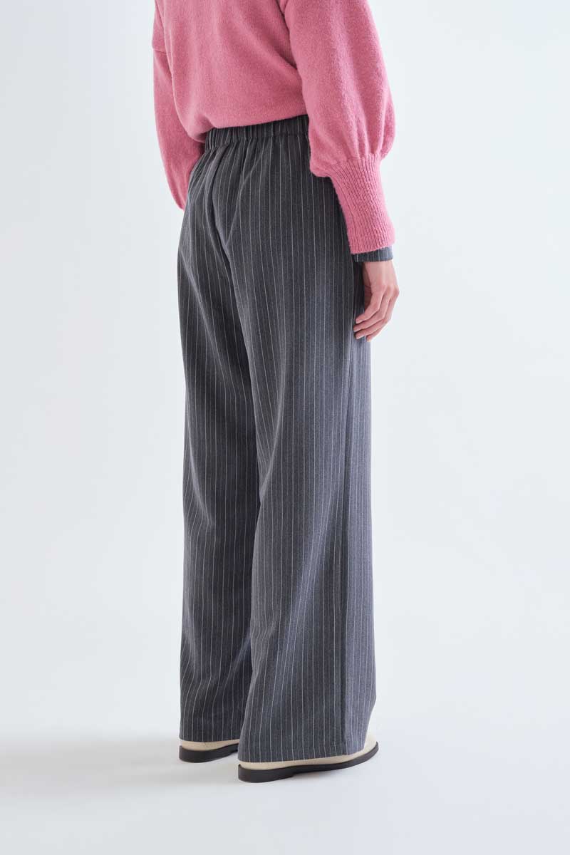 Παντελόνι Pinstripe γκρι Compania Fantastica - Image 4