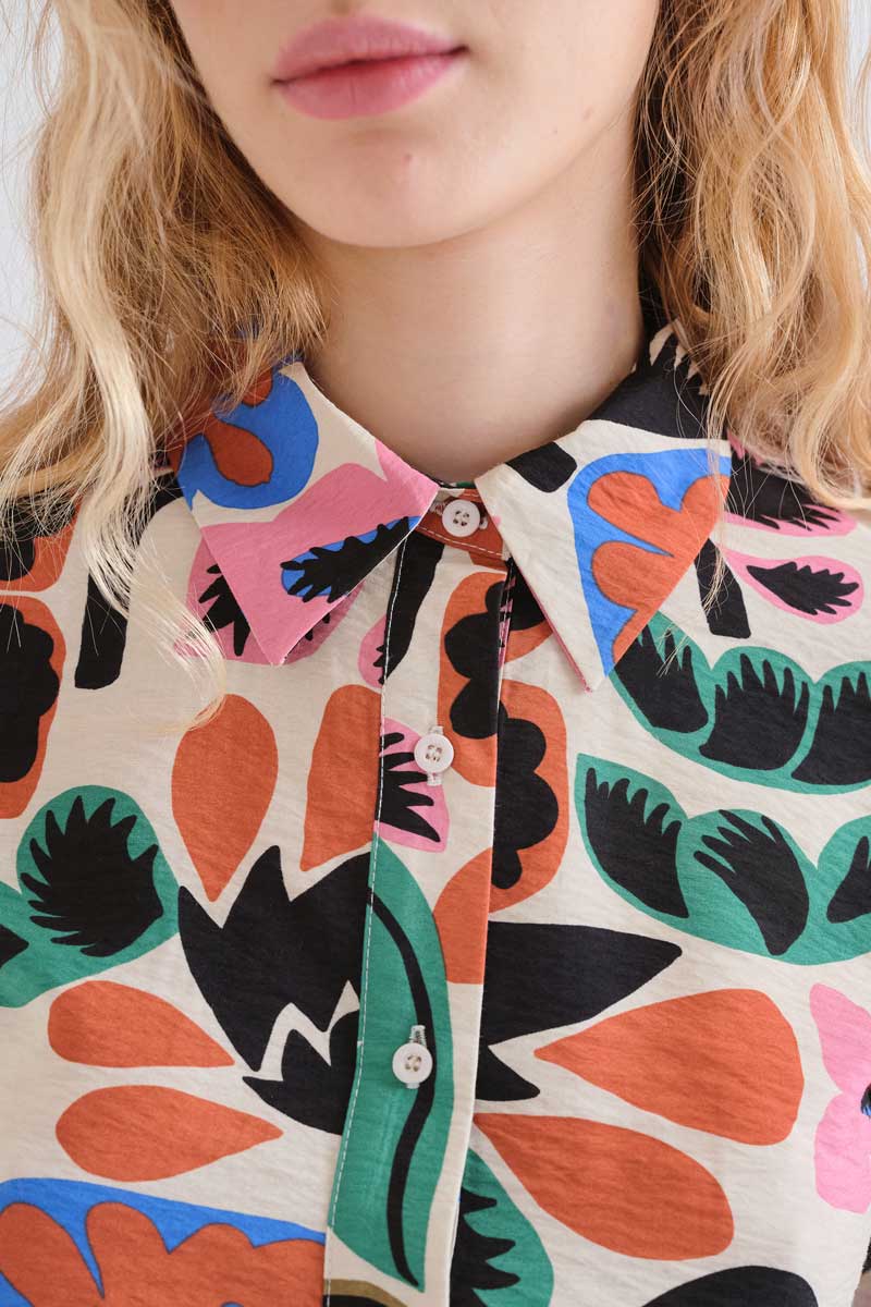 Πουκάμισo Garden Print Compania Fantastica - Image 3