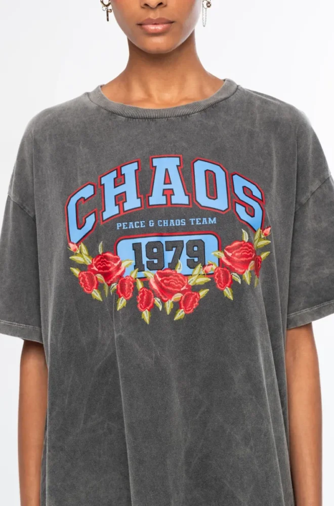 OLD-SCHOOL T-SHIRT - Cotton PEACE & CHAOS