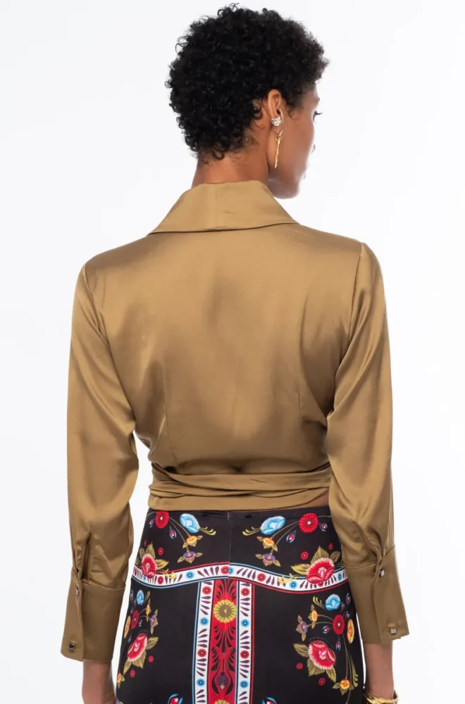 MOSS ΤΟΠ OLIVE - Viscose PEACE & CHAOS - Image 5