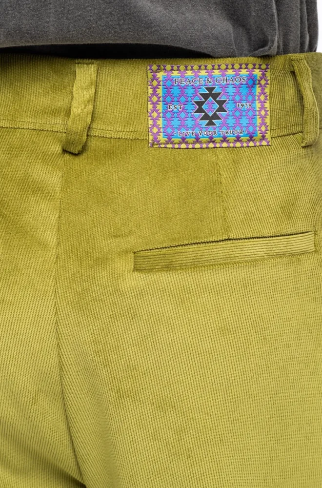 LIMELIGHT ΠΑΝΤΕΛΟΝΙ - Corduroy OLIVE PEACE & CHAOS - Image 8