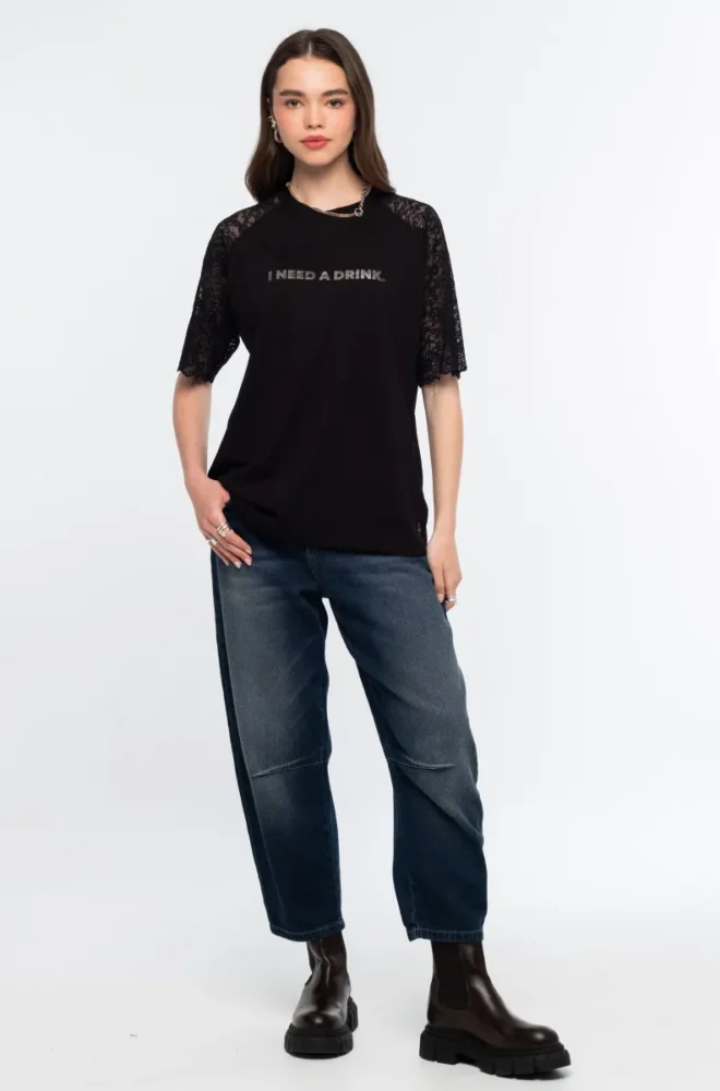 OXFORD DENIM ΠΑΝΤΕΛΟΝΙ - Cotton PEACE & CHAOS - Image 9