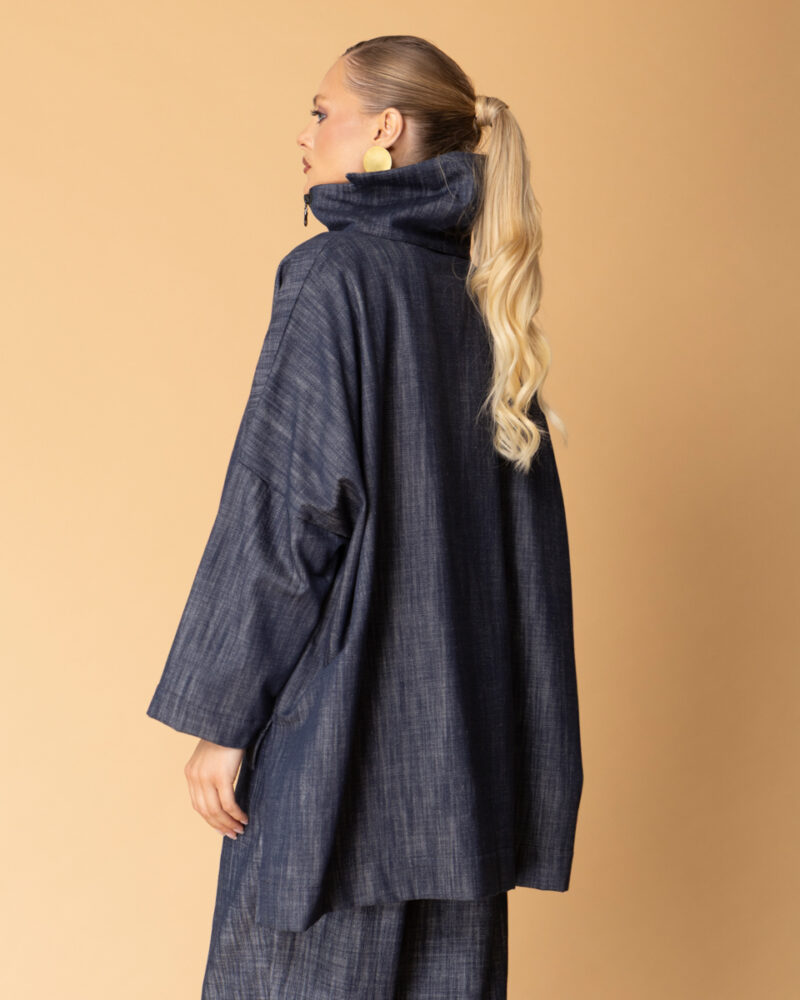 Denim jacket with double zipper Sour/lou/lou - Image 4
