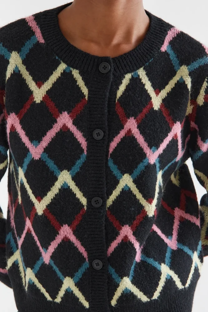 Ζακέτα πλεκτή Skein-print COMPANIA FANTASTICA - Image 3