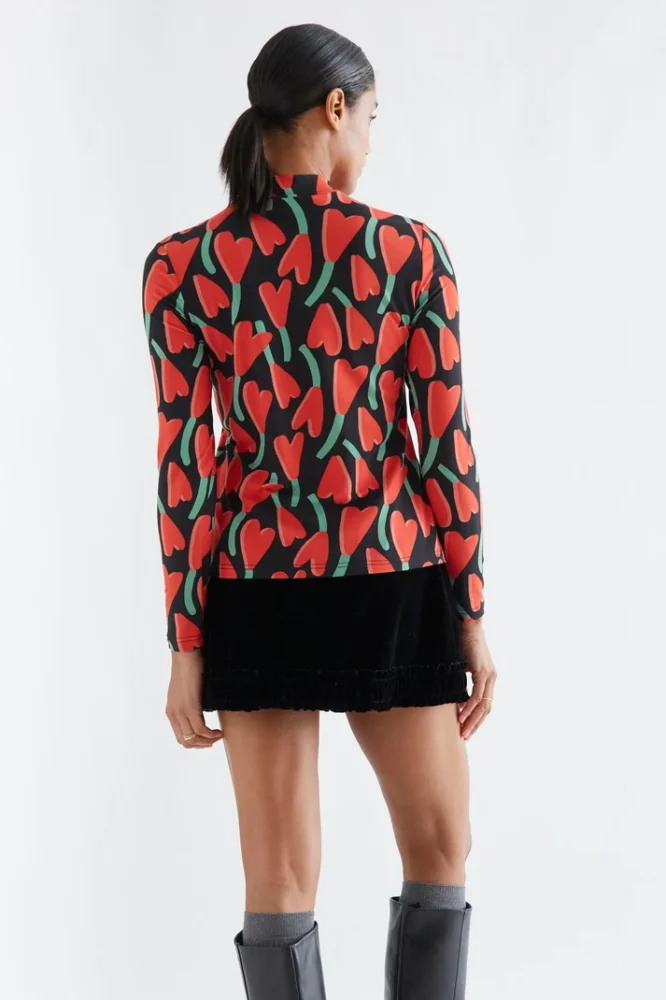 Μπλούζα Cyclamen print Compania Fantastica - Image 2