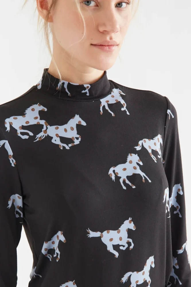 Μπλούζα Horse print COMPANIA FANTASTICA - Image 3