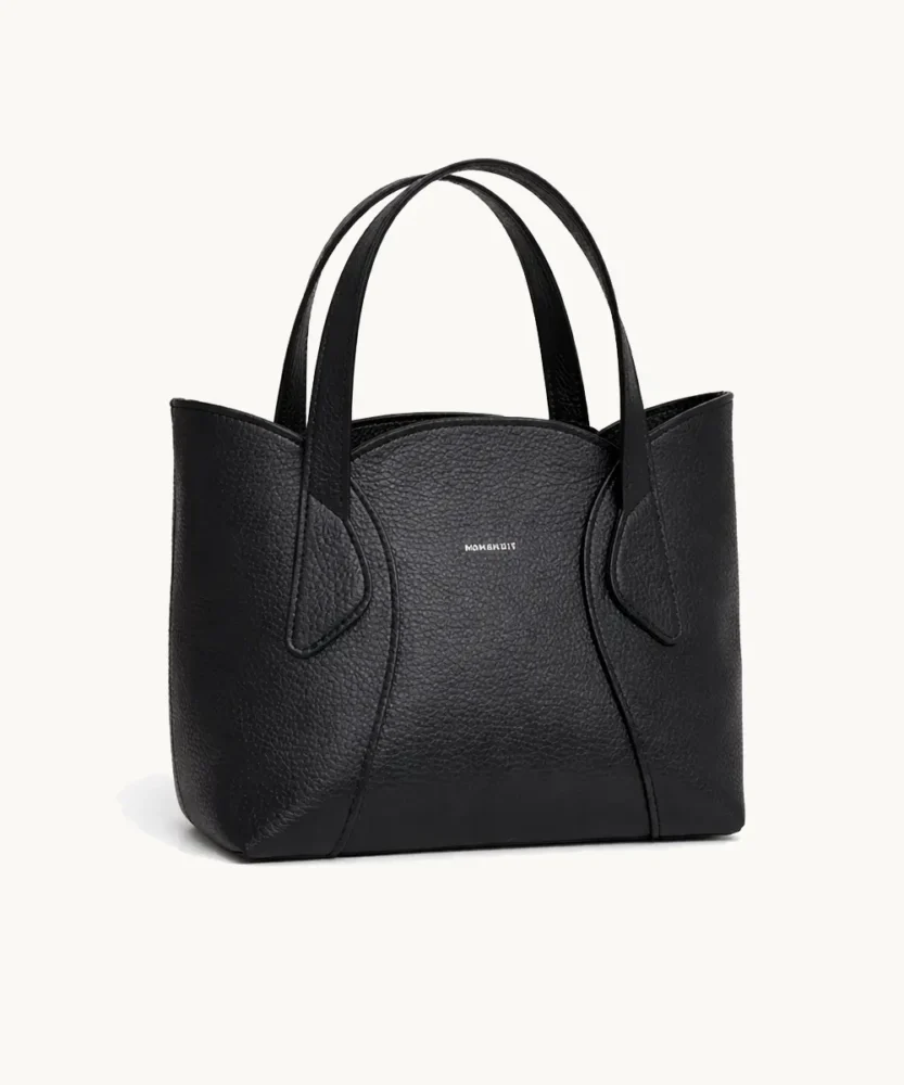 Tulip Mini in Black Leather BONENDIS