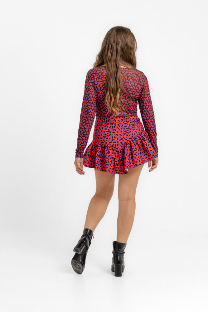 Μπλουζάκι από τούλι animal print - Animal Instinct LOLINA - Image 3