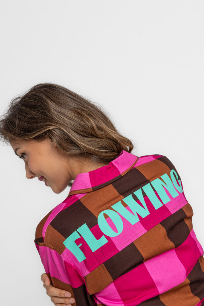 Φόρεμα σεμιζιέ σαφάρι - FLOWING LOLINA - Image 5