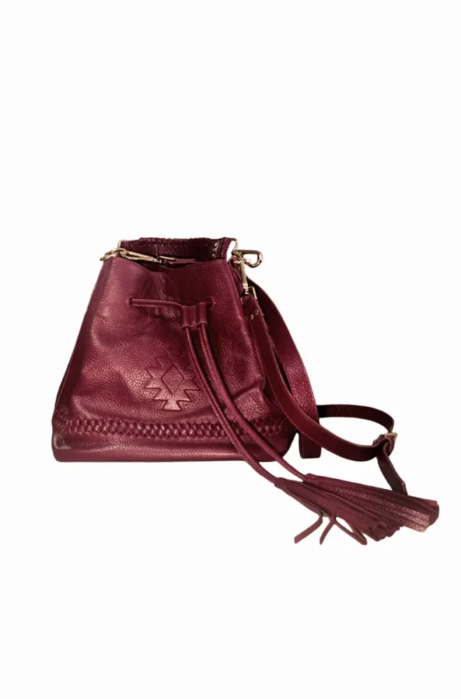 ARTISAN BUCKET ΤΣΑΝΤΑ BORDEAUX - Leather PEACE & CHAOS - Image 2